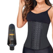 2023 Waist Trainer 3 Hooks Black + Hot Cream