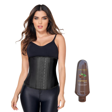 2026 Latex Waist Trainer 2 Hooks + Caffeine Cream 120gr