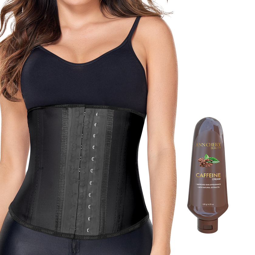 2026 Latex Waist Trainer 2 Hooks + Caffeine Cream 120gr