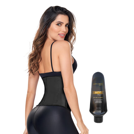 2026 Latex Waist Trainer 2 Hooks + Hot Cream 120gr
