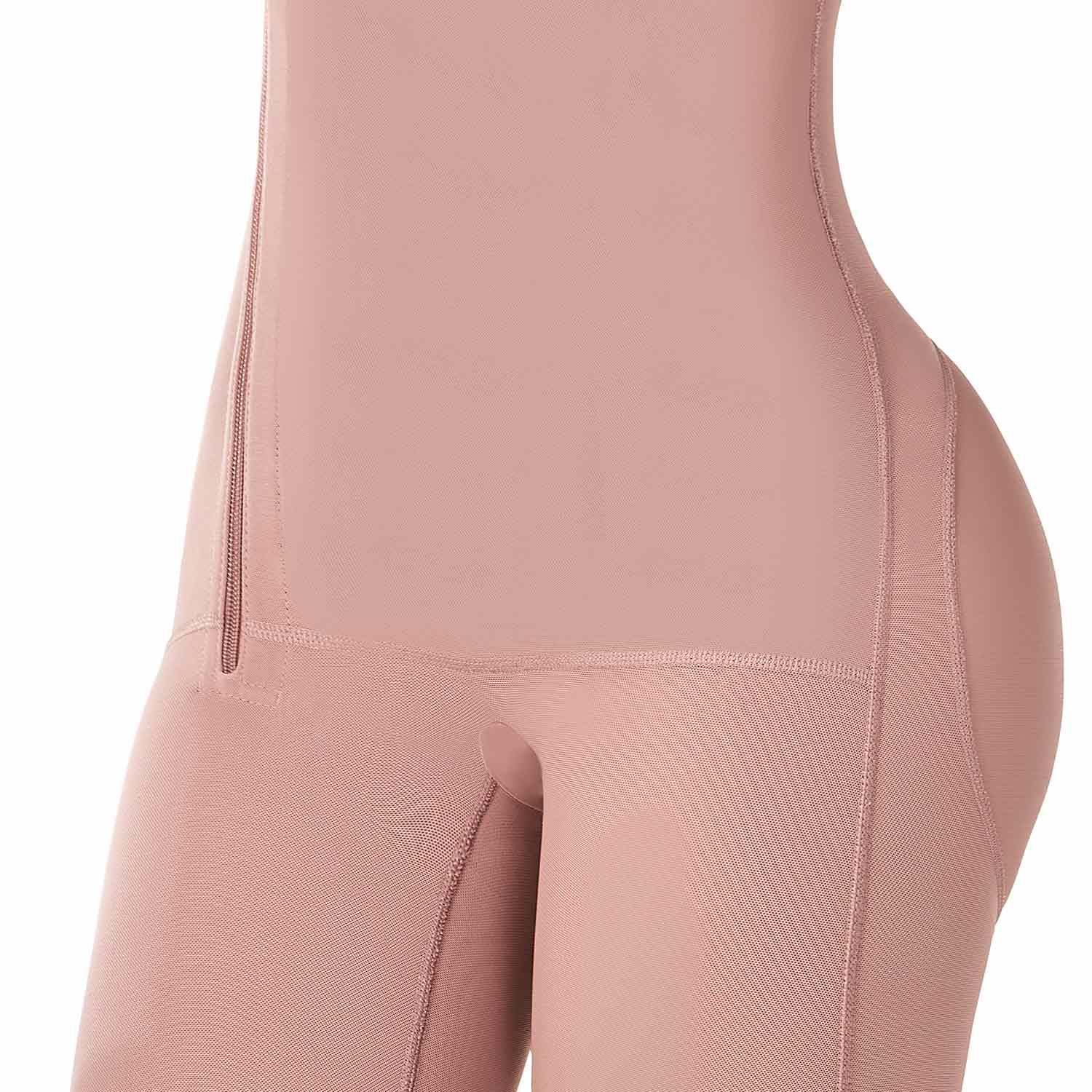 Ann Chery Colombian knee-length cocoa faja shapewear for tummy control and body shaping