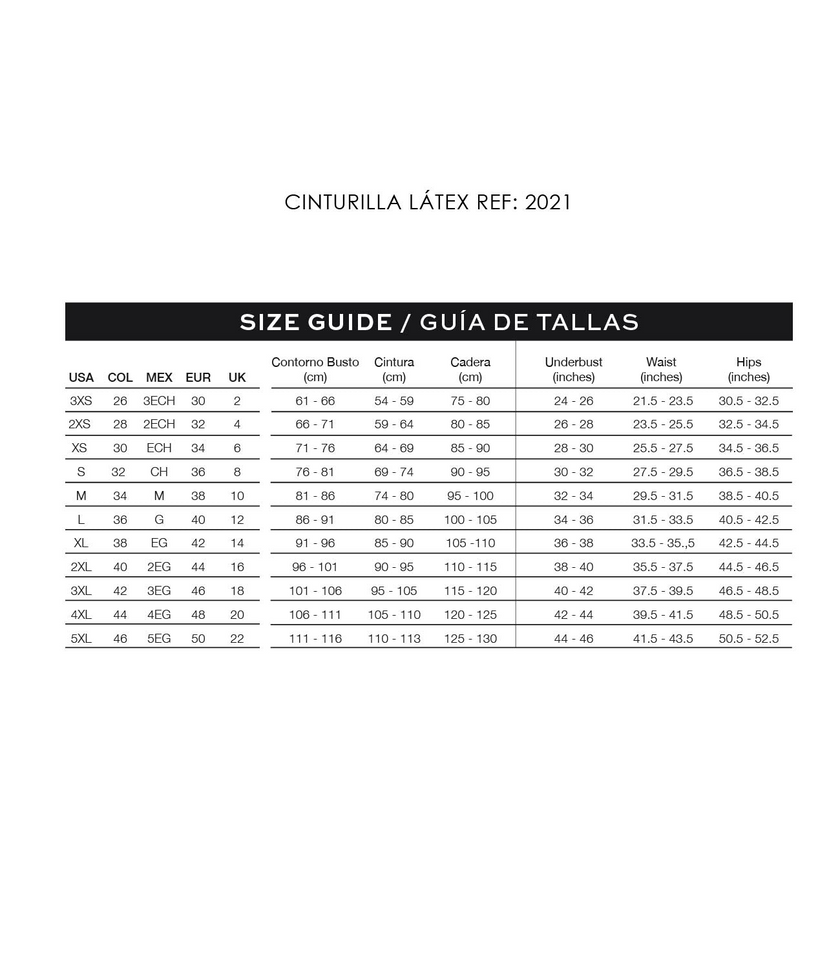 Latex Waist Trainer 3 Hooks for Women