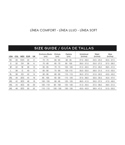 Strapless Faja Shapewear Knee-Length Comfort Luna for Women