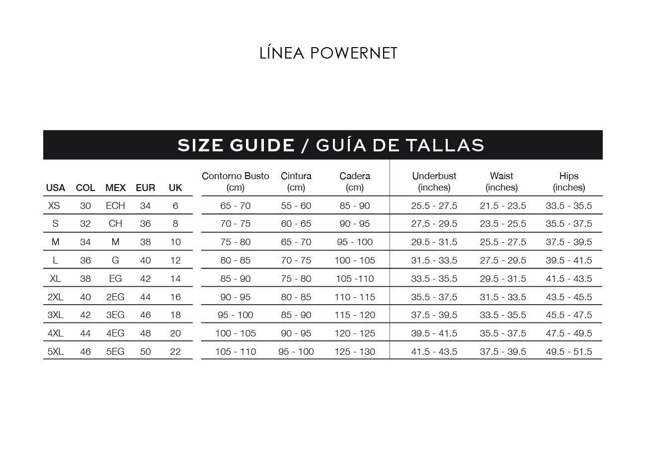 Waist Trainer 2 Hooks Powernet Excelencia for Women