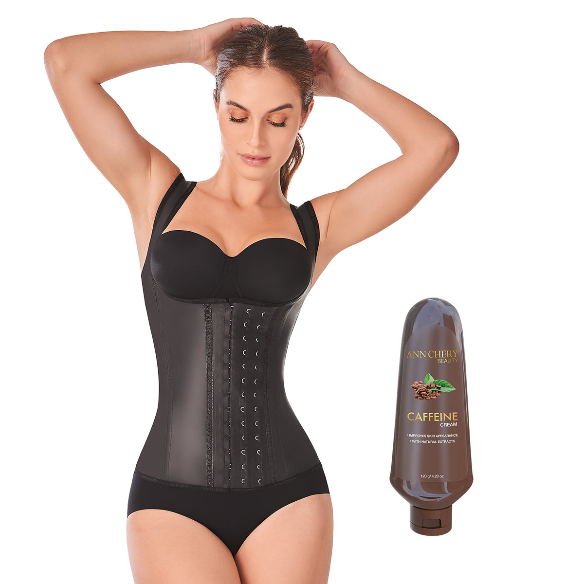 2027 Latex Vest 3 Hooks + Caffeine Cream 120g